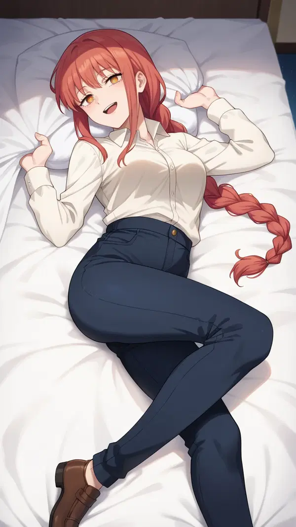chainsaw man power porn cosplay - A Need That Moved Like a Secret - AI generated portrait image in 1080x1920 resolution by @anon