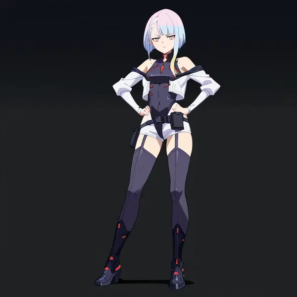 lucy anime cyberpunk - The Burn That Stays for Days - AI generated square image in 1080x1080 resolution by Anonymous Creator