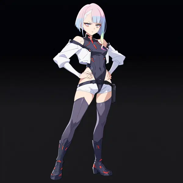 cyberpunk braindance porn - The Velvet That Lit Up the Dark - AI generated square image in 1080x1080 resolution by @anon