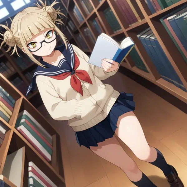 full body himiko toga - Temptation Wrapped in Shadows - AI generated square image in 1080x1080 resolution by @anon