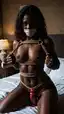 ebony big tits porn pics - The Darkness That Broke the Quiet - AI generated portrait image in 1080x1920 resolution by @anon