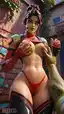 hot fortnite skins girls - When the Dark Calls It Silence - AI generated portrait image in 1080x1920 resolution by @anon