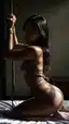 asian xxx black - The Undertow That Made Shadows Feel Warm - AI generated portrait image in 1080x1920 resolution by Anonymous Creator