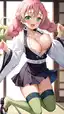 mitsuri sex shinobu - The Tension That Opened in Shadow - AI generated portrait image in 1080x1920 resolution by @anon