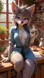 furry porn comics luscious - Breathless From Every Kiss - AI generated portrait image in 1080x1920 resolution by @anon