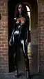 ebony bbw creampie - A Danger That Opened in Shadow - AI generated portrait image in 1080x1920 resolution by @anon