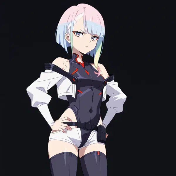 cyberpunk edgerunners lucy sex - A Need That Pressed Against the Dark - AI generated square image in 1080x1080 resolution by Anonymous Creator