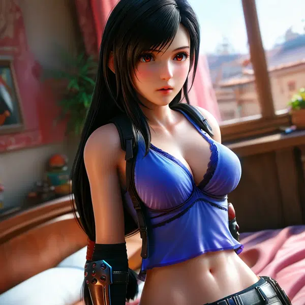 final fantasy lesbian sex - A Night Full of Dangerous Promises - AI generated square image in 1080x1080 resolution by @anon