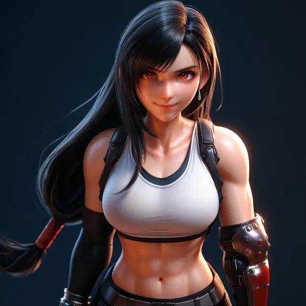 tifa lockhart topless - The Magnet That Stayed Too Close - AI generated square image in 1080x1080 resolution by @anon