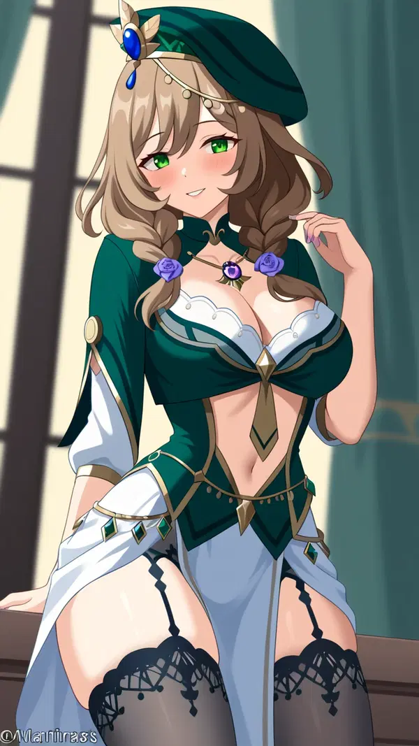 genshin impact sex battle - The Gravity That Refused the Morning - AI generated portrait image in 1080x1920 resolution by @anon