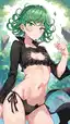 tatsumaki full body - When the Dark Calls It Silence - AI generated portrait image in 1080x1920 resolution by @anon