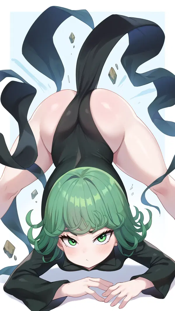 tatsumaki gagged - The Want That Knew the Way Down - AI generated portrait image in 1080x1920 resolution by Anonymous Creator