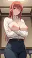 chainsaw man hentai yoru - The Heat That Opened Like a Bruise - AI generated portrait image in 1080x1920 resolution by @anon