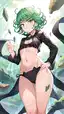 tatsumaki from one punch man - The Night Carried This Depth - AI generated portrait image in 1080x1920 resolution by @anon