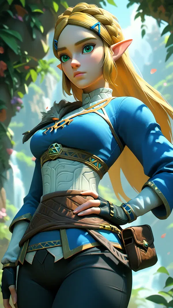 zelda lesbian porn - The Moonlight That Wrote Itself in Smoke - AI generated portrait image in 1080x1920 resolution by Anonymous Creator