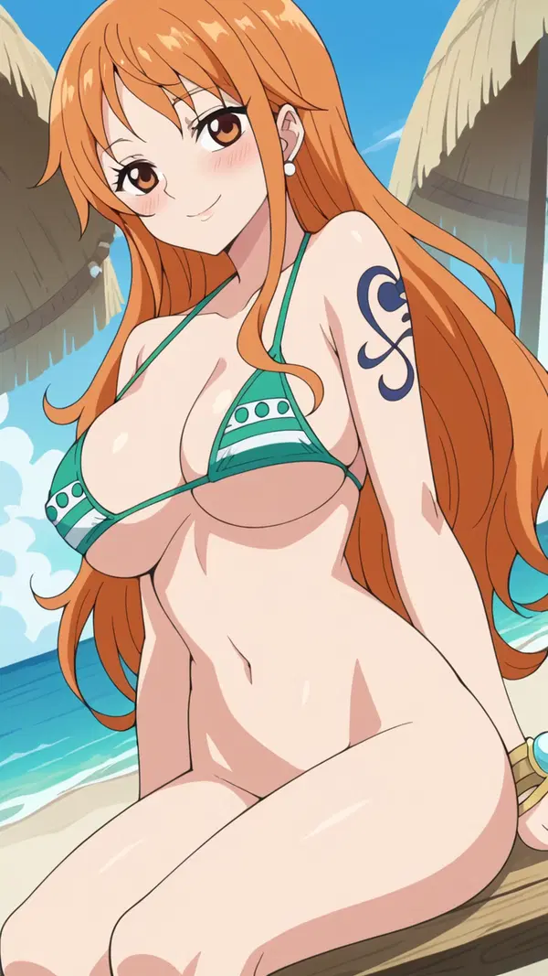 nami from one piece naked - The Trace That Kept Coming Back - AI generated portrait image in 1080x1920 resolution by @anon