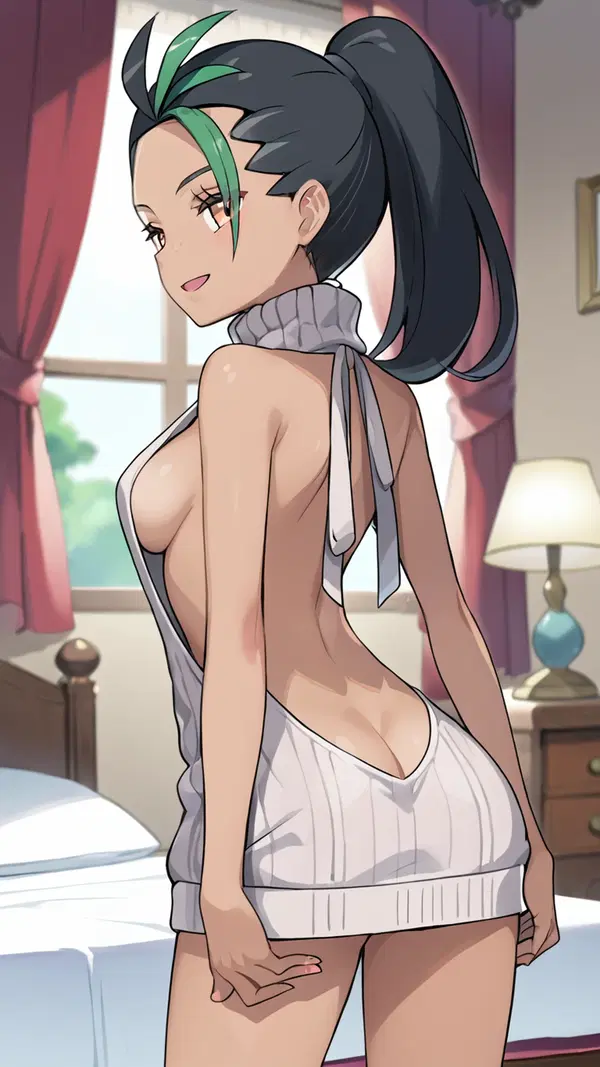 nessa pokemon porn - The Desire That Made Me Stop Pretending - AI generated portrait image in 1080x1920 resolution by @anon