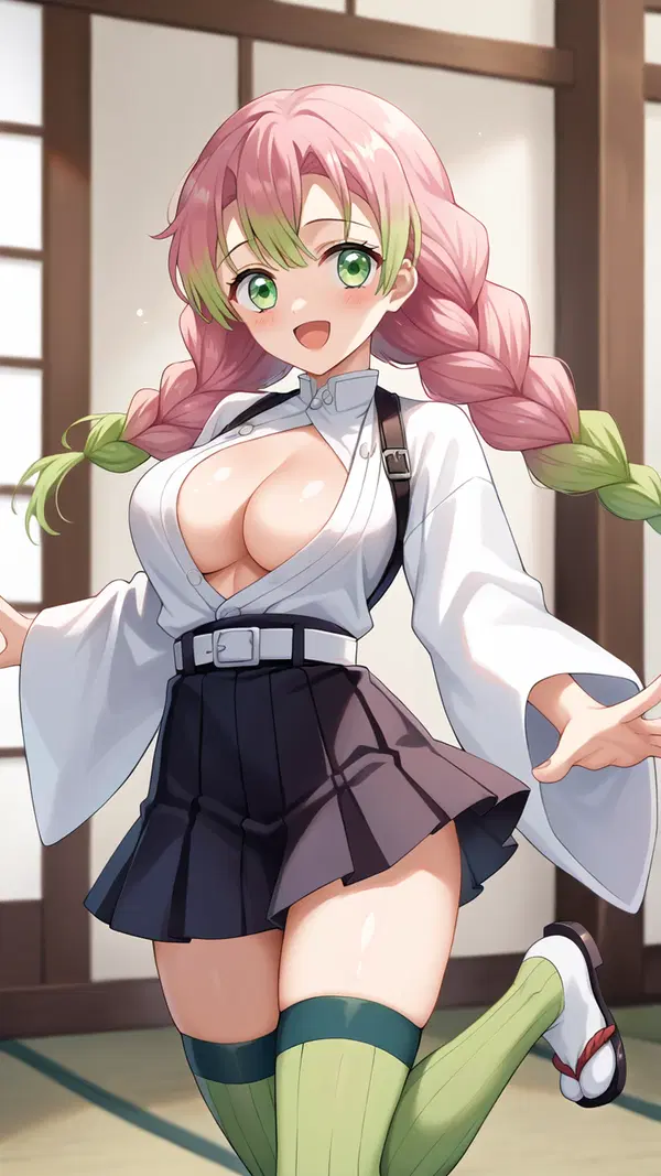 mitsuri kanroji hentai comic - Want That Cuts Like Glass - AI generated portrait image in 1080x1920 resolution by @anon