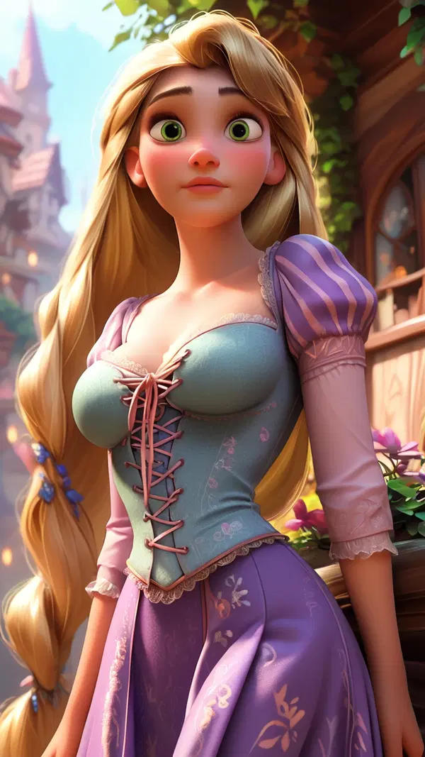 rapunzel naked - A Promise That Could Not Bury - AI generated portrait image in 1080x1920 resolution by Anonymous Creator