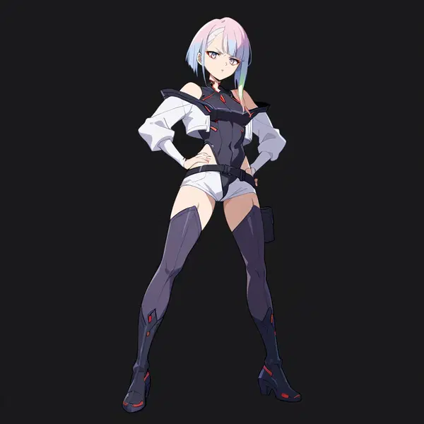 songbird cyberpunk nude - The Darkness That Opened in Shadow - AI generated square image in 1080x1080 resolution by Anonymous Creator