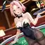 hentai sakura igawa - Burning for the Dark and Loving It - AI generated square image in 1080x1080 resolution by Anonymous Creator