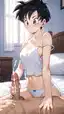 caulifla dragon ball hentai - A Current That Taught the Dark to Answer - AI generated portrait image in 1080x1920 resolution by @anon