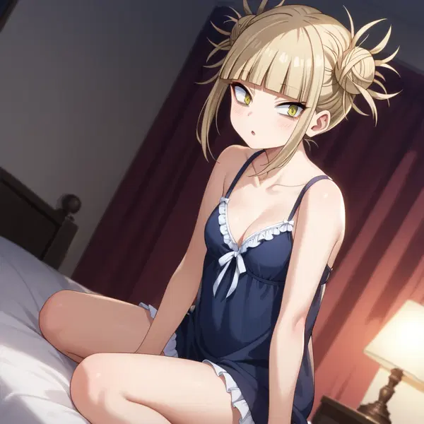 himiko toga death manga - The Moonlight That Stayed Too Close - AI generated square image in 1080x1080 resolution by @anon