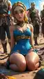 link and zelda porn - A Surrender That Broke the Quiet - AI generated portrait image in 1080x1920 resolution by Anonymous Creator