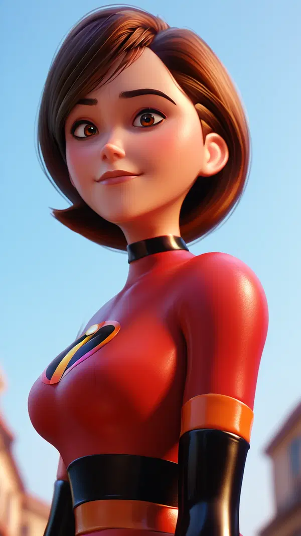 elastigirl lego - Secrets We Should Not Share - AI generated portrait image in 1080x1920 resolution by Anonymous Creator