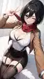 attack on titan porn female titan - A Friction That Made Shadows Feel Warm - AI generated portrait image in 1080x1920 resolution by @anon