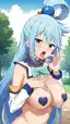 maplestar aqua konosuba - A Warning Written as Drift - AI generated portrait image in 1080x1920 resolution by Anonymous Creator