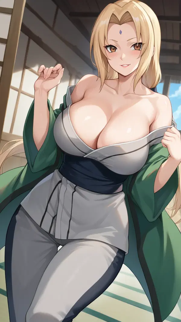tsunade hot photo - The Promise That Moved Like a Secret - AI generated portrait image in 1080x1920 resolution by @anon