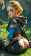 zelda jules naked - A Glow That Outran the Morning - AI generated portrait image in 1080x1920 resolution by @anon