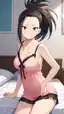 my hero academia momo - Pleasure That Waits in the Dark - AI generated portrait image in 1080x1920 resolution by @anon