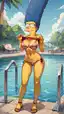 hermanas de marge simpsons - The Lust That Turned Into a Home - AI generated portrait image in 1080x1920 resolution by @anon