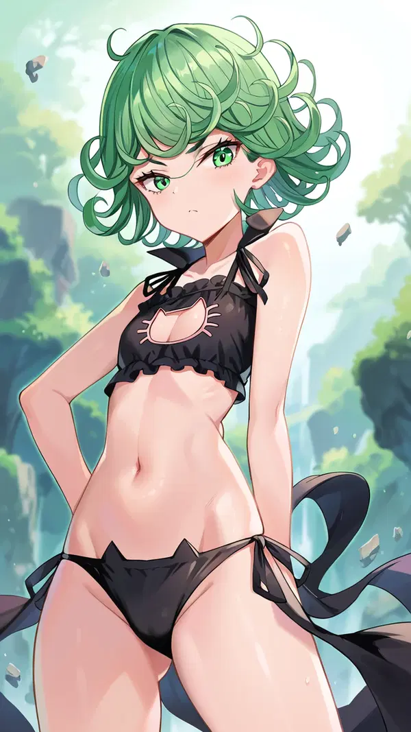 futa tatsumaki r34 - Cravings That Complete the Night - AI generated portrait image in 1080x1920 resolution by Anonymous Creator
