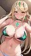 mythra wallpaper - The Heat Hidden Inside Wildness - AI generated portrait image in 1080x1920 resolution by @anon
