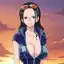 one piece nico robin cosplay costume - The Spell That Turned Softly Dangerous - AI generated square image in 1080x1080 resolution by Anonymous Creator
