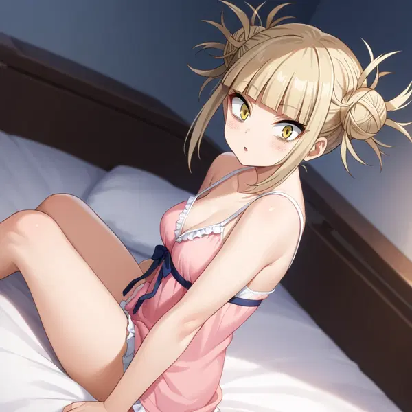 himiko toga body pillow case - When Desire Speaks Without Words - AI generated square image in 1080x1080 resolution by @anon
