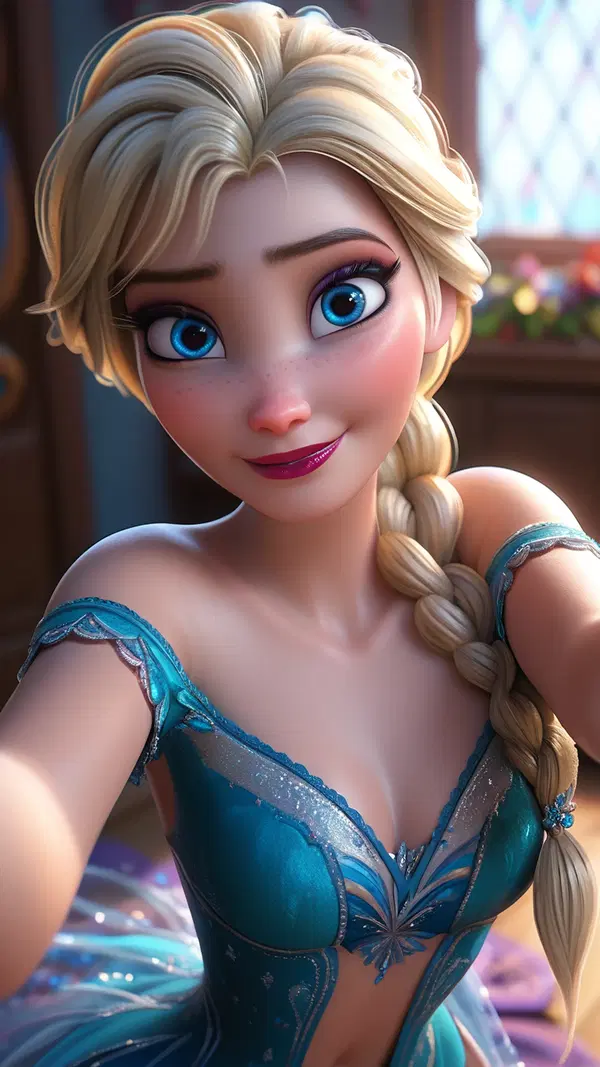 frozen elsa sex - Burning From the Inside Out - AI generated portrait image in 1080x1920 resolution by Anonymous Creator