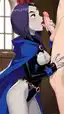 starfire raven rule 34 - A Midnight Built From Gravity - AI generated portrait image in 1080x1920 resolution by @anon