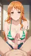 nami one piece images - The Tension That Opened in Shadow - AI generated portrait image in 1080x1920 resolution by Anonymous Creator
