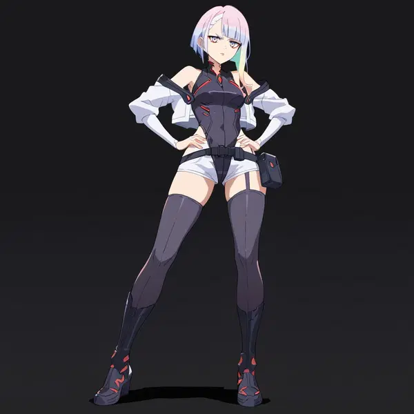 lucy lucy cyberpunk edgerunners - The Ember That Stayed Where It Should Not - AI generated square image in 1080x1080 resolution by @anon