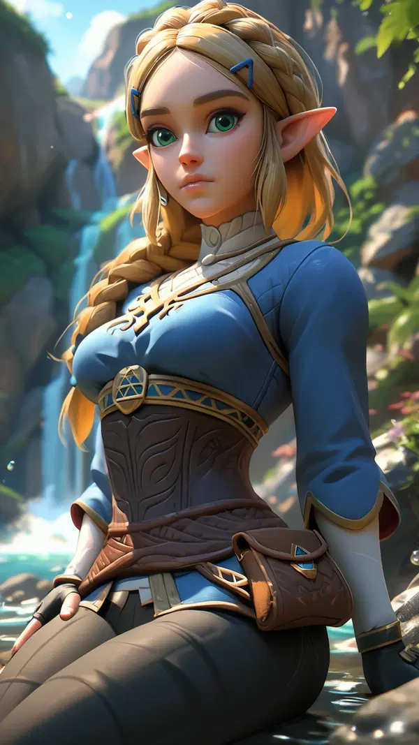 zelda totk nude mod - A Glow That Outran the Morning - AI generated portrait image in 1080x1920 resolution by Anonymous Creator
