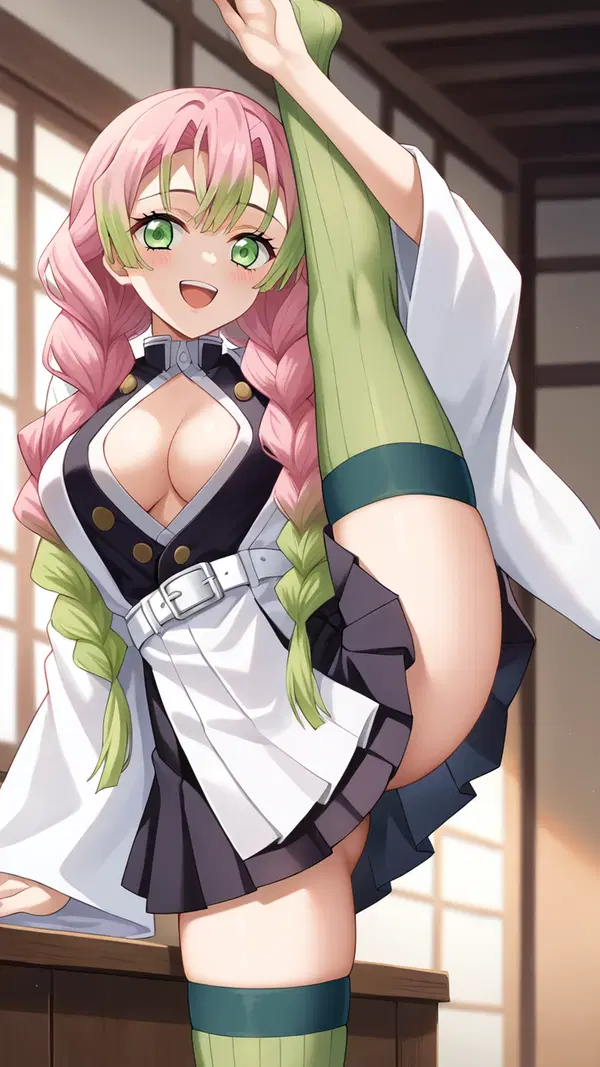 mitsuri cosplay hentai - A Darkness That Kept Its Hands on the Hour - AI generated portrait image in 1080x1920 resolution by @anon