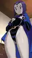 xxx teen titans raven - A Night That Refused the Morning - AI generated portrait image in 1080x1920 resolution by @anon