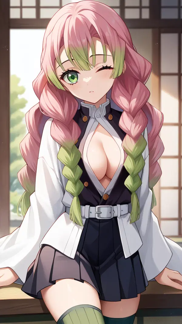 mitsuri sex scene - A Memory Burning Like Velvet - AI generated portrait image in 1080x1920 resolution by @anon