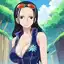 nico robin nsfw cosplay - A Thirst That Made the Night Lean Closer - AI generated square image in 1080x1080 resolution by @anon