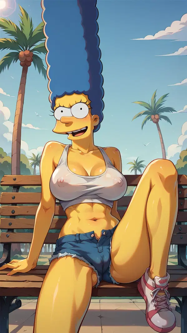 simpsons the xxx parody - An Afterglow That Became the Answer - AI generated portrait image in 1080x1920 resolution by @anon
