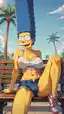 simpsons the xxx parody - An Afterglow That Became the Answer - AI generated portrait image in 1080x1920 resolution by @anon